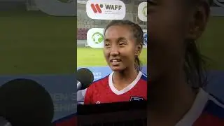 Preeti Rai after winning the game with Lebanon 🇱🇧 the gem of Nepali football team ❤️