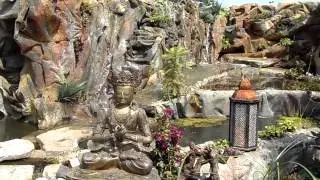 Waterval en Kunst - Rotswand door Vijverander Everdingen