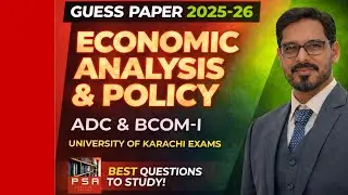 Economics Guess Paper for ADC & B.com | Most Important Questions | High Scoring Topics for exam 2026