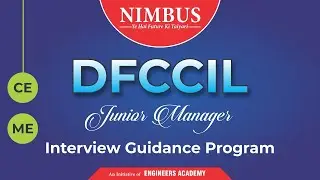 DFCCIL Junior Manager | Interview Guidance Program For DFCCIL | DFCCIL Mock Interview | #dfccil