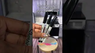What Can We Turn The Caps From These Markers Into? Upcycle Craft Ideas| Earth Day Everyday