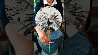 zibk Qi watermarbling #youtubeshorts #art #watermarbling
