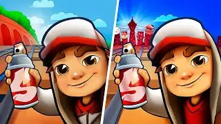 Subway Surfers Buenos Aires 🆚 Subway Surfers Winter Holiday, Subway Surfers Map Comparison