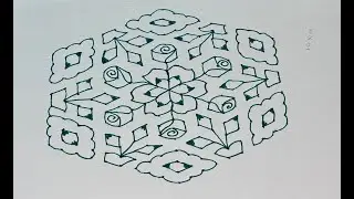 Rangoli Design with Pen & Paper | Easy Drawing 