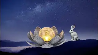 Huaxu Solar Lights Outdoor Garden, Crackle Globe Glass Lotus Decor, Waterproof LED Metal Flower