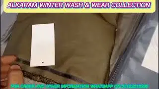 Alkaram Winter Wash & Wear Collection #alkaram #wintercollection #gentssuits #trending #viral #reels