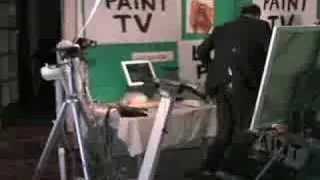 Mr Let's Paint TV takes a spill on the treadmill!