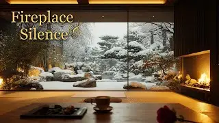 Relaxing Snowfall Jazz &ndash; Cozy Winter Night Lounge | Fireplace Piano