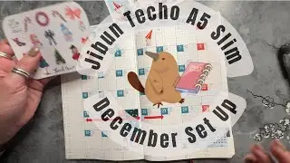 December Monthly Set Up | Jibun Techo Biz A5 Slim | INTCO December Sticker Kit | Icy Chill Vibes