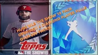 WE PULLED 4 DIAMONDS!! HUGE MLB THE SHOW 19 PACK OPENING| NEW DIAMOND ANIMATION!!