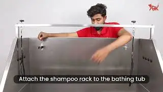 Maxima Fixed Height Bathtub with Sliding Door | Pet bathtub | Bath Tub with Sliding Door