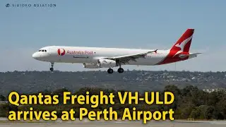 25 years since first flight - Qantas Freight (VH-ULD) arriving on RW03 at Perth Airport.