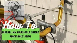 Install Motocross Handlebars On A Vintage Bicycle - Dirt Bike Bars On Single Pinch Bolt Stem