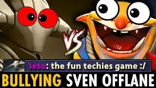 When You Pick Sven OFFLANE vs TOP 1 TECHIES!! WTF Nonstop Bullying Full Gameplay | Techies Official