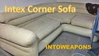Обзор надувного углового дивана Intex