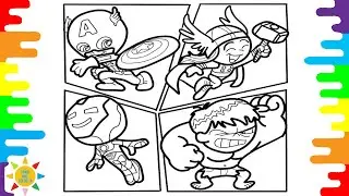 AVENGERS Coloring Pages | Avengers Kids Coloring Pages