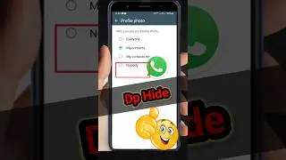 whatsapp dp hide kaise kare,|whatsapp profile photo hide kaise kare| how to hide whatsapp dp 2024