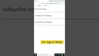 hr tag in html. #coding #code