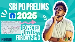 SBI PO Prelims Puzzles| Expected Puzzles for Day 2 & Day 3| #reasoning #sbipoprelims #sbiclerk #ibps