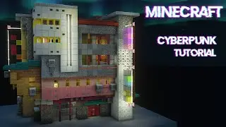 How to build a Cyberpunk House in Minecraft: Tutorial
