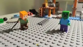 Creeper-man vs Alex|Stop motion|Lego Minecraft FIGHT FIGHT FIGHT!|Lego Minecraft stop motion 