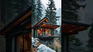 Stunning Designer Cabin Built in the Mountains | #mountaincabin  #offgridshelter #bushcraftcabin