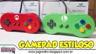 Análise do Controle Data Frog SNES USB Especial Nintendo
