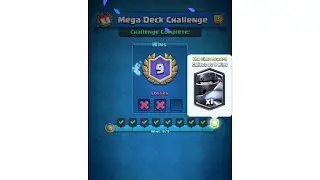Easiest Deck to Win Mega Deck Challenge| 9 Wins Game Play| Clash Royale