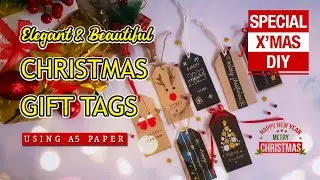 6 Simple & Easy Gift Tag ideas #christmas