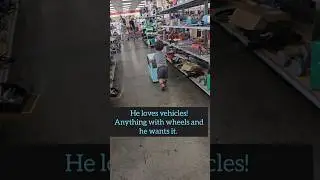 Thrift store shopping #shortsvideo #thriftstorefinds #thriftstore #kids #cute #funny #cars