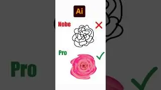 Как создать реалистичную розу в Adobe Illustrator | Пошаговое руководство