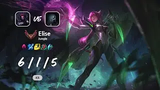 Elise Jungle vs Kindred - KR GrandMaster Patch 13.10