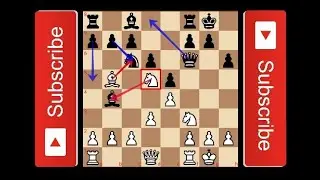 Chess Opening Trap: Four Knight, Double Ruy Lopez | Trick Don't take with Queen | Bishop Trap