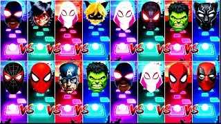 Miles Morales 🆚 Spider Gwen 🆚 Black Spider-man 🆚 Red Spider-man,🎶Who Is Best?❤️❤️