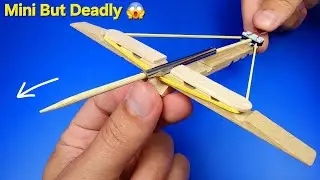 Can a Clothespin Become a Powerful Mini Crossbow? 😱 (DIY Project)