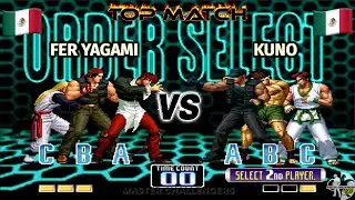 FER YAGAMI vs KUNO  RANDOM MATCH FT10 KOF 2002 PLUS
