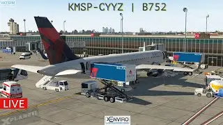 X Plane 11 | FF752 | KMSP-CYYZ | Flight Control(s) Cam