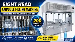 Eight Head Ampoule Filling Machine, 8 Head Ampoule Filling Machine