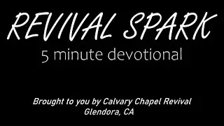 JESUS, THE REVEALER OF MYSTERIES - Revival Spark 5 Minute Devotional
