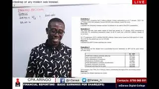 BASIC EARNINGS PER SHARE(EPS) - ADVANCED FINANCIAL REPORTING