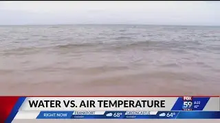 Water vs air temperature