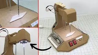 اصنع بنفسك مثقاب قوى فى المنزل \ How to Make a Drill Machine..DIY