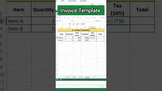 How To Make Sales Invoice Sheet In Excel #gst #salestips #invoices #exceltips