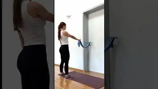 Shoulder Flexion with Resistance Band - Right Shoulder Exercise (Shorts)