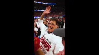 Mark Cuban with Hoosier Players Postgame at the Peach Bowl | Indiana Football