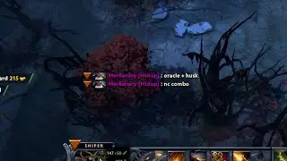 No Death Sniper Destroying Huskar Mid #dota2