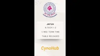 JNTU-H  B.tech 1-2 2nd mid-term timetable