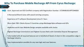 Get the online recharge API in India