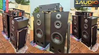 1ஆடியோ Big Tower 3Way 2.1 Audio Setup | @1AudioSystem_official #diy #towerspeaker 
