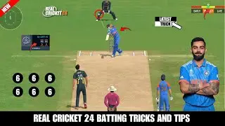Real cricket 24 batting tricks and tricks 🔥| latest version